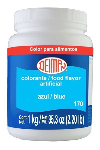 Colorante En Polvo Comestible Azul 170 1 Kg