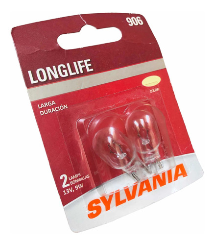 Set 2x Focos Halógeno Osram Sylvania Long Life 12v 906 9w