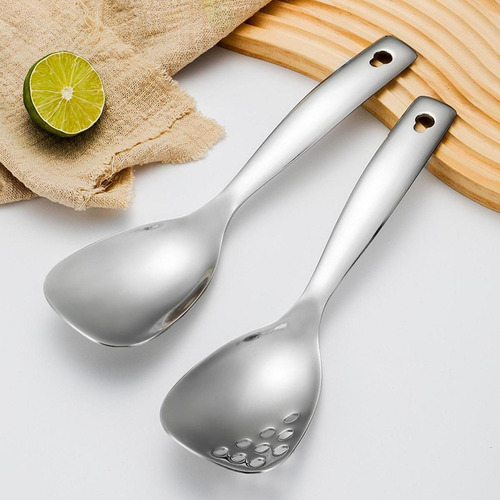 New,. Cuchara Para Servir De Fondo Plano Cuchara De Estilo