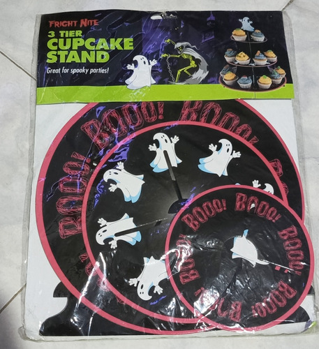Base Para Cupcakes, Motivo De Halloween, De 3 Discos 