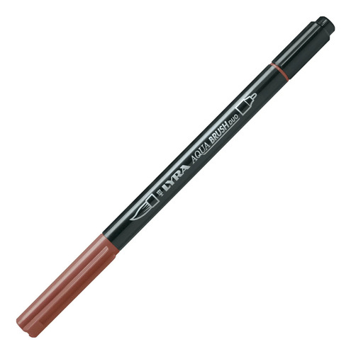 Marcador Lyra Pincel Aquabrush Duo X Unidad Color Pardo Van Dyck