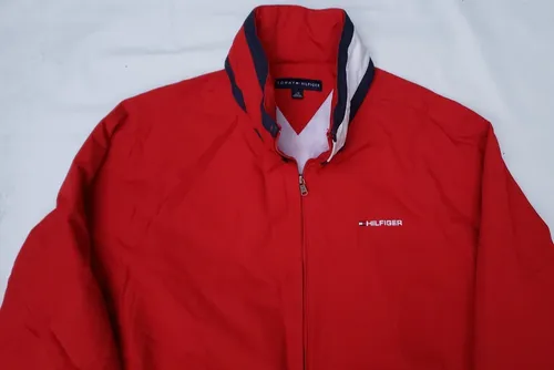 Chamarra tommy hilfiger roja hombre new arrivals