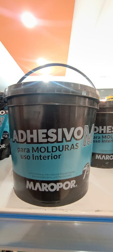 Pegamento Sellador Para Molduras Maropor Balde 7 Kg Blanco