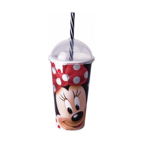 Copo Shake Plástico 500 Ml Minnie Branco