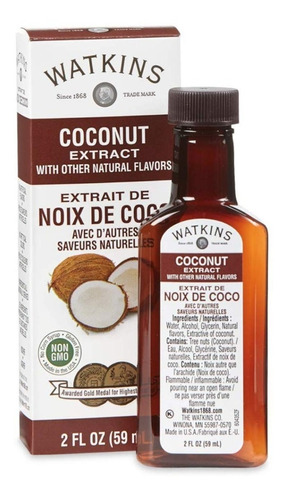 Watkins Extracto De Coco 59 Ml (coconut Extract 2 Oz)