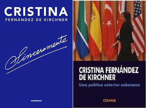 Pack 2 Libros Cristina Fernandez De Kirchner Sinceramente