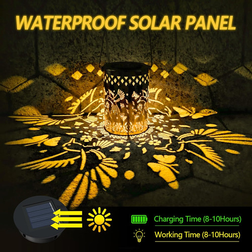 Linternas Solares Al Aire Libre Impermeable Colibrí Decoraci