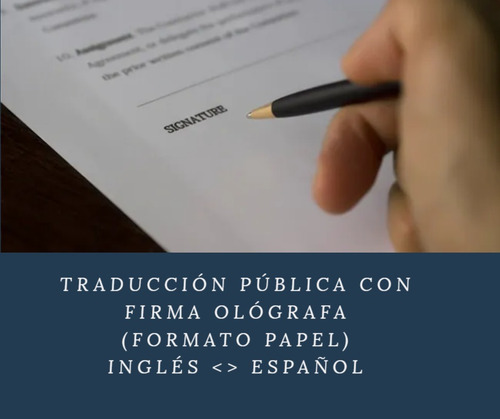 Imagen 3 de 4 de Traducción Pública Inglés - Español
