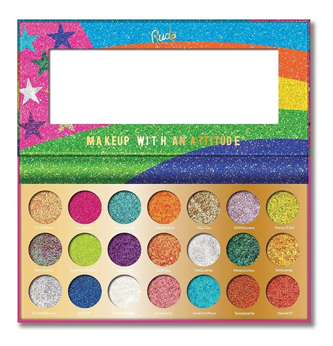 Paleta De Glitter United Shades Of Glitter - Rude