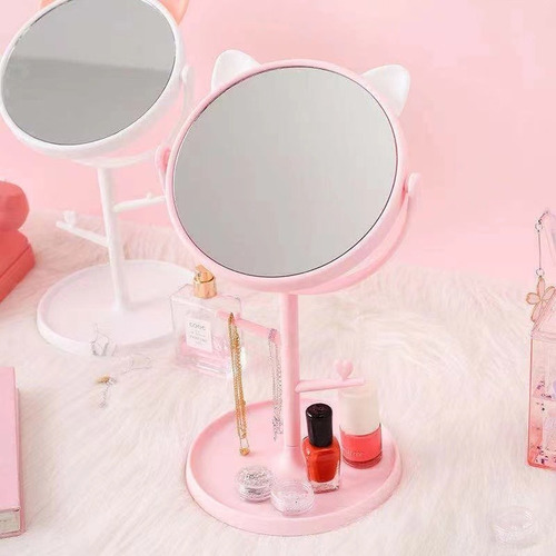 Espejo De Tocador Para Maquillaje Modelo Gatito