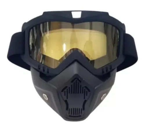 Casco cafe racer con mascara sale