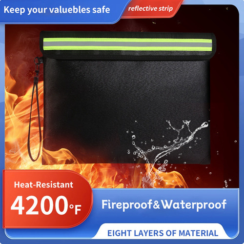 Bolsa De Documentos A Prueba De Fuego, Bolsa De Seguridad A