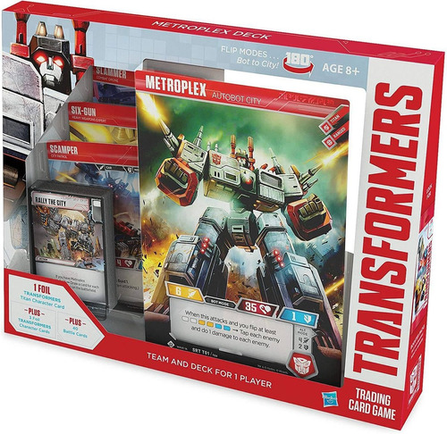 Cubierta Transformers Tcg Metroplex | De Personaje De Papel