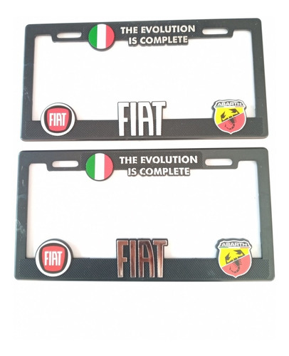 Porta Placas Autos Marca Fiat (2 Piezas)