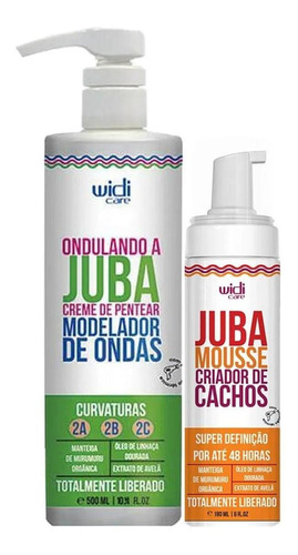 Kit Creme Pentear Ondulando A Juba E Mousse Juba - Widi Care