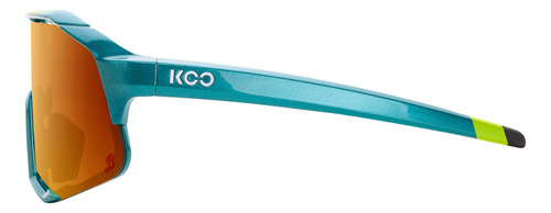 Lentes De Ciclismo Koo Demos Bora Hansgrohe Metallic Verde/rojo Claro
