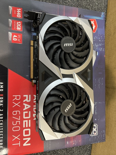 Imagen 2 de 3 de Msi Radeon Rx 6750 Xt Mech 2x 12g Oc 12 Gb Gddr6