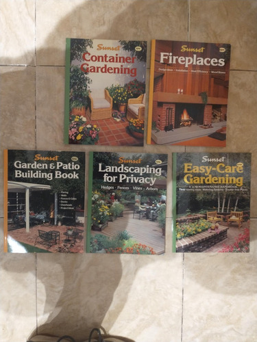 5 Libros Decoración Sunset Fireplaces Gardening Landscaping 