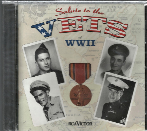 Salute To The Vets Of Wwii - Cd Original Usa Nuevo Cerrado