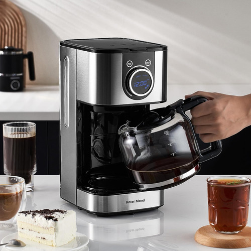 Cafetera Programable De 10 Tazas Cafetera Mantener Cali...