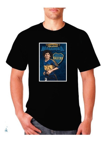 Polera Hombre Algodon Maradona2