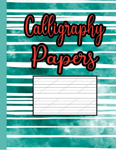 Libro: Calligraphy Papers: Slanted Angle Calligraphy Writing
