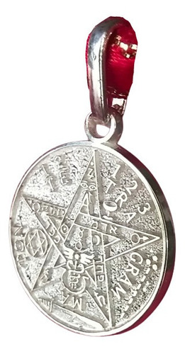 Pentagrama Tetragrammaton Dije O Medalla Plata (estrella) 