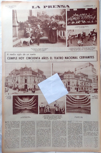 El Teatro Nacional Cervantes Cumple Hoy Cincuenta Años 1971