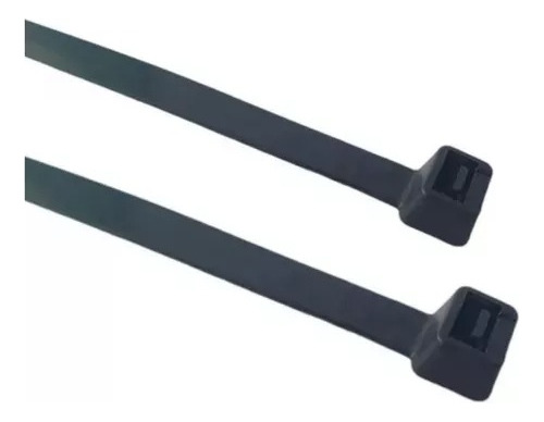 Abracadeira De Nylon Preta C/1000 Un 3,6x300 Flex - 30 Cm Cor Preto