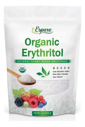 Espure Eritritol Organico - Certificado Usda Y 100% Puro - S
