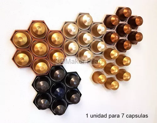 Porta Capsulas Nespresso De Pared 6 Tiras 60 Cap C/ Adhesivo