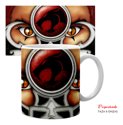 Kit De Regalo Con Taza Y Termo Thundercats Personalizado