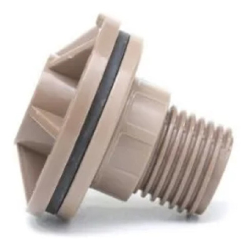 2 Flange Para Caixa Água 20mm 1/2 De Cola Marrom