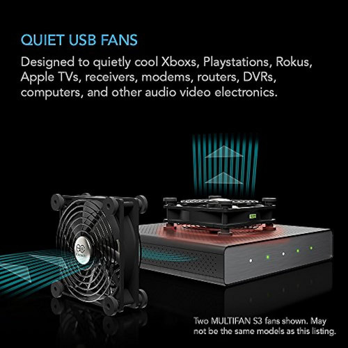 Infinity Multifan S7, Ac Quiet Dual 120 Mm Usb Ventilador De