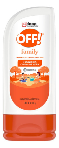 Crema Repelente Insectos Off 196g Pack X6