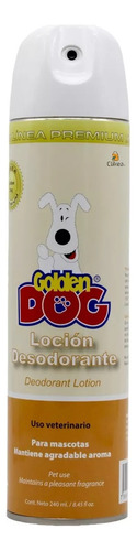Loción Desodorante Premium Para Mascotas 240 Ml., Golden Dog