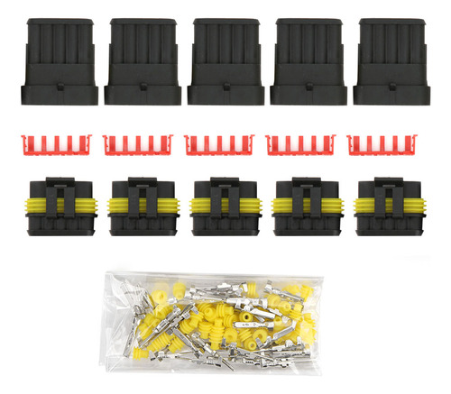 Conector Para Coche, 5 Sets, 4p, 5p, 6p, 1.5 Amperios Y Ench