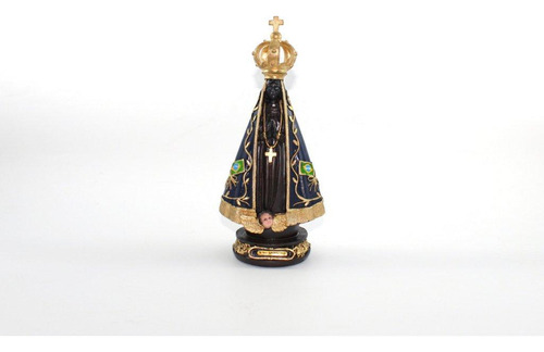 Imagem Nossa Senhora Aparecida Coroa Vazada Resina 31 Cm