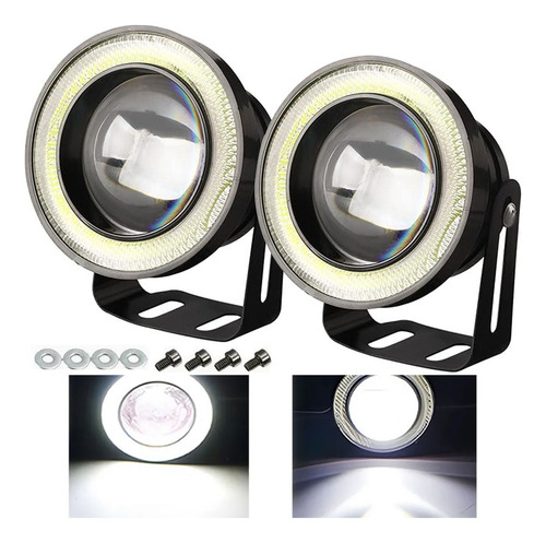Un Par De Faros Antiniebla Led 3,5in Ojos De Ángel