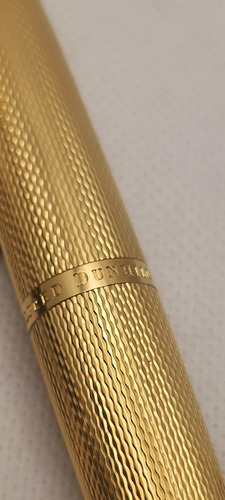 Caneta Alfred Dunhill Banhada A Ouro, Tinteiro E Esferográfi