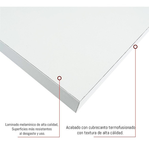 Imagen 4 de 5 de 3 Repisas Flotantes Minimalistas Melamina Vintage 30x15 Color Blanco