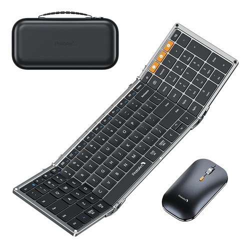 Teclado Y Mouse Plegables Bluetooth Negocios Protoarc Xkm01