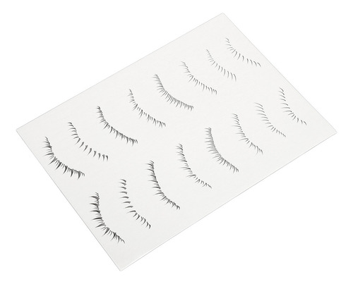 * 12 Hojas De Pegatinas For Pestañas Adhesivas En Las
