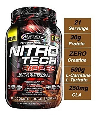 Nitrotech Ripped Muscletech !!! 2 Lb Proteina+quemador !!! 