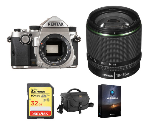 Pentax Kp Dslr Camara Con 18-135mm Lens And Accessories Kit