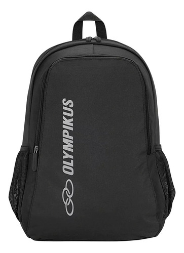 Mochila Preta Unissex Olympikus Essential Urbana Cor Preto Desenho do tecido Liso