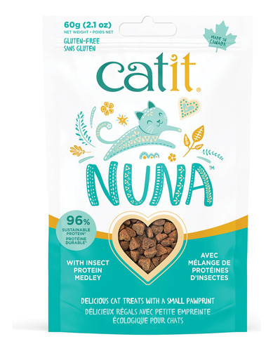 Snack Gatos Con Proteína De Insectos 60 Grs. - Catit Nuna 