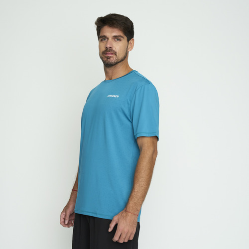 Polera Entrenamiento Hombre Spyder Azul Symtt02s24bl