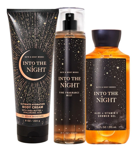 Into The Night Bath & Body Works Kit De Regalo 3pz