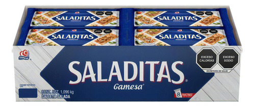 Saladitas Gamesa Con 8 Piezas De 137 Grs C/u